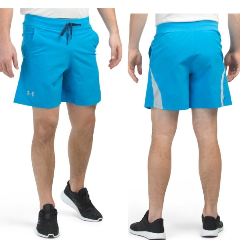 NWT Under Armour Speedpocket Active Athletic Shorts Blue XL